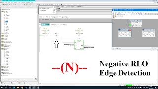 Logic element --(N)-- Negative RLO Edge Detection in Siemens PLC Programming  STEP7, SIMATIC Manager