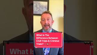 What Is The Difference Between Civil Trials & Criminal Trials? #civiltrial #attorney #criminaltrial