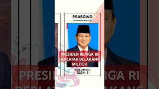 Presiden RI Berlatar Belakang Militer Sepanjang Sejarah #presidenrepublikindonesia #presidenri