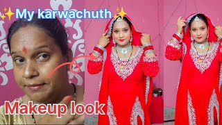 makeup for karvachauth | 💄 look 😍/ Step-by-step Makeup Tutorial for Beginners /NightTime /2024