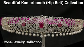 Beautiful White Cz Stones Kamarbandh Designs.Latest Hip Belt Designs.Jewelry is like a perfect spice