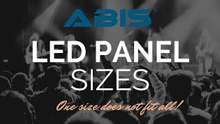 LED Panel Sizes - Which LED Panel Size should you get?