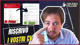 Analizzo i Curriculum che mi avete inviato - EP. 3 📑- VE LI RISCRIVO IO.