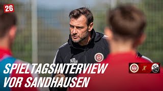 SPIELTAGSINTERVIEW vor SV Wehen Wiesbaden vs. SV Sandhausen | 3. Liga | 6. Spieltag