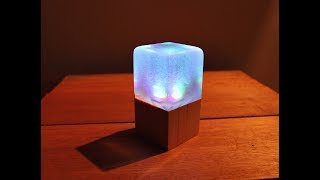 LED Resin Cube Lamp