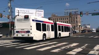 SEPTA: 2014 Novabus LFS Articulated HEV #7316 Traning on Route 6