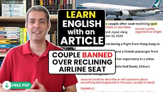 Learn English with an Article | Couple Banned After Airplane Fight!