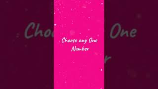 Choose any one Number quiz status | Quiz whatsapp status video | Quiz status