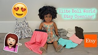 American Girl Doll Etsy Shop Review HAUL I Elite Doll World