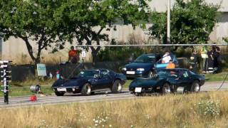 Street race 1980 Chevrolet Corvette vs. 1971 Chevrolet Corvette