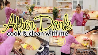 AFTER DARK Clean With Me | Speed Cleaning Motivation | Stay At Home Mom Cleaning