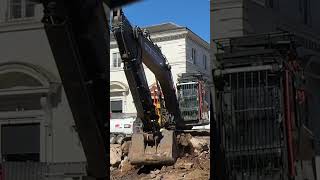 Demolition of the Leicester market in 2024