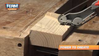 Using a precision belt sander