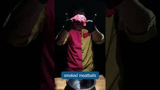 smoked meatballs with rice