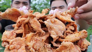 OUTDOOR COOKING | 5KG CRISPY CHICKEN SKIN | CHOLESTEROL OVERLOAD (HD)