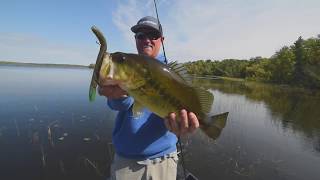 Attacking the Thick Grass for Northern Bass - Topwater Style!