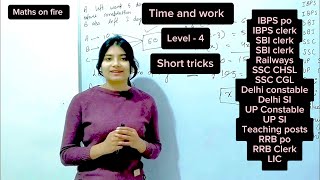 Time and work tricks for Bank exams mains/RRB po clerk/IBPS clerk Po SBI clerk mains RRB Clerk mains