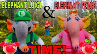 Elephant Luigi and Elephant Peach Time!