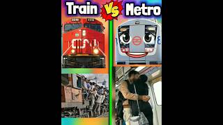 Train Vs Metro❓ कोन जीतेगा 🤔 | Train Vs Metro Thug of war | #shorts #metro #train