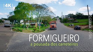 Conheça Formigueiro - Rio Grande do Sul | Dirigindo da Vila Block até Divisa com Restinga Sêca 4K