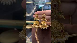 Gold Jhumka Designs 2024/Stone jhumka designs/latest gold earrings Design #gold#earrings #meesho#new