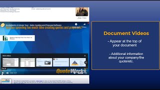 Add Videos to QuoteValet Documents | QuoteWerks