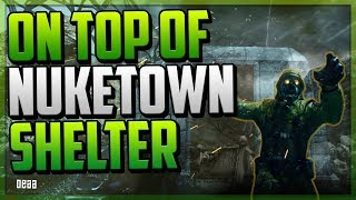 COD BO2 Glitches - On Top Of Nuketown Shelter Glitch! Black Ops 2 Nuketown Glitches