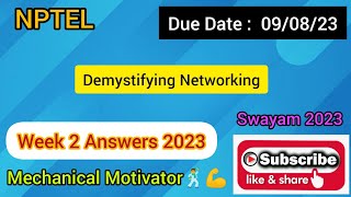 Demystifying Networking | Week 2 Quiz | Assignment 2 Solution | NPTEL | SWAYAM 2023