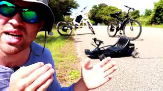 Problems  With a High Speed  Enduro | Cheap Stealth Bomber Electric DIY Bike