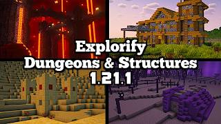 *NEW* Explorify Dungeons & Structures Mod - Minecraft 1.21.1 (Mod Showcase)