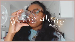 living alone diaries | new hairstyle, trip to the flower district and gel x nails