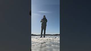 Hake😅 #fishing #icefishing #hake #newbrunswick #fishingcanada