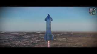 SpaceX Starship SN9 High Altitude Flight Animation