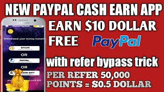 🔥New Tap Mining Paypal cash app | Per refer $0.5 dollar | with refer bypass trick | tap mining app