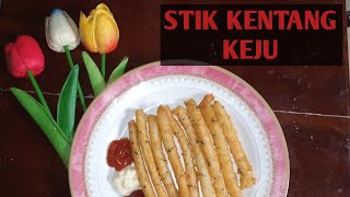 (ide jualan) MEMBUAT CEMILAN STIK KENTANG KEJU UNTUK ANAK ANAK #vlogamatir