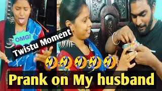 FUNNY PRANK ON MY HUSBAND🤣 | Vera level twist uhh moment😅🤣 | Prank tamil