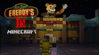 Recreating the entire FNAF movie pizzeria in Minecraft