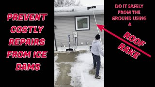 Prevent Ice Dams On Your Roof (Safely) #Shorts