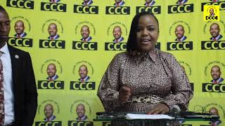 Adv Mahere addresses the media as #CCC challenges Mnangagwa's illegal economic measures