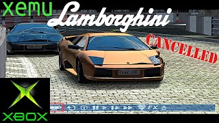 XBOX Lamborghini demo (canceled) on PC XEMU emulator HD Rage Software