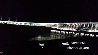 Eles soltaram fogos dentro da Itaipu