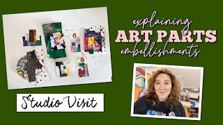 Working Artist Vlog 11: Art Parts Embellishments for Mixed Media Collage