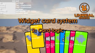 Card widget system part 2 - Unreal engine 5