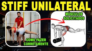 Stiff unilateral com halteres: para que serve, como fazer e músculos solicitados