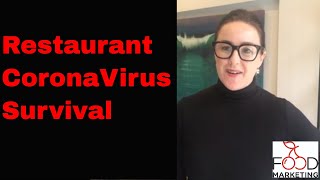 Top tips for restaurants to survive CoronaVirus!