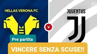 Pre partita di HELLAS VERONA-JUVENTUS. BISOGNA ASSOLUTAMENTE TORNARE A VINCERE‼