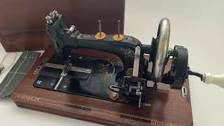 Antique Frister and Rossmann hand crank sewing machine - SOLD