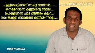 പള്ളിക്കാട്ടിലാണ് നാളെ മണിയറ വരികളോട് കൂടി  |pallikattilanu nale maniyara with lyrics| elangumadam