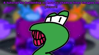 A tutorial for butterdog on how to shadow lines images on picsart! * more info in description *