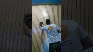 Painel Ripado de Gesso! #decoração #drywall #gesso3d #pintura #reforma #tijolinho #gessodecorativo